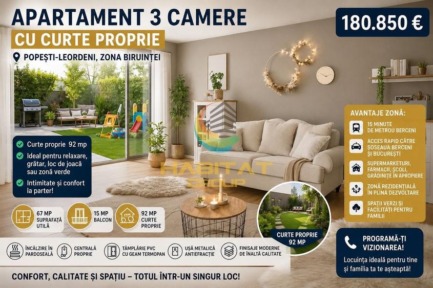 Apartament cu 3 camere decomandat în Sud — fotografia 1