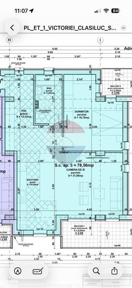 Apartament cu 2 camere în Central