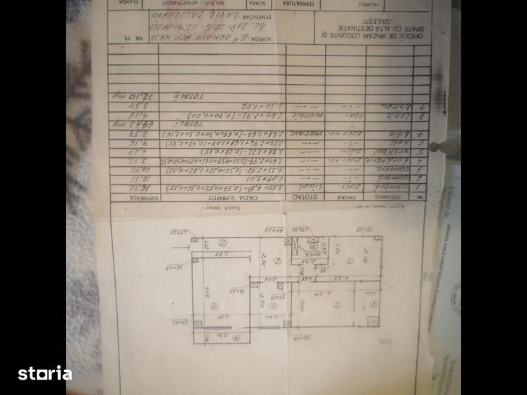 Apartament cu 3 camere decomandat în Militari