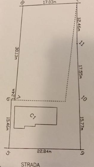 Teren Construcții intravilan de 911 mp, în