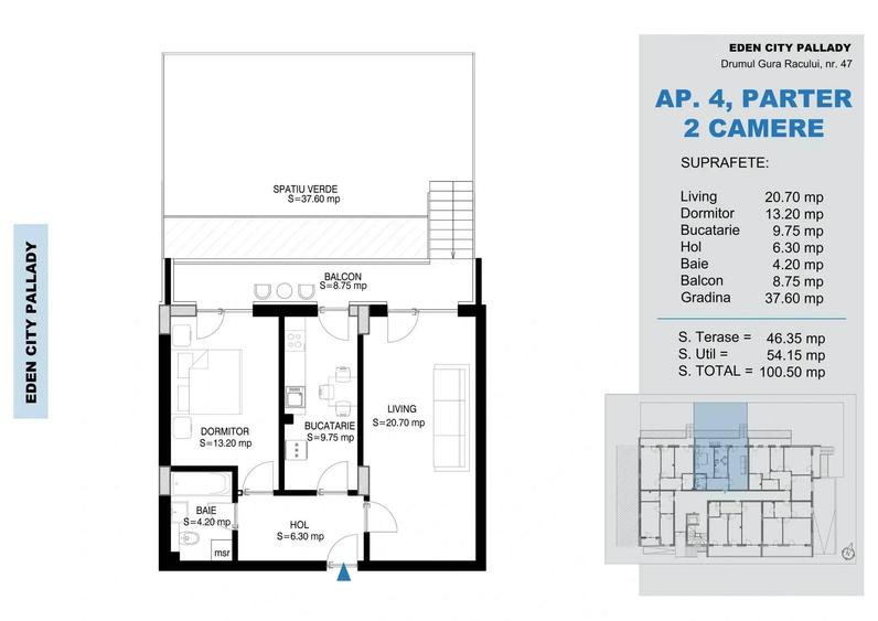 Apartament cu 2 camere decomandat în Theodor Pallady