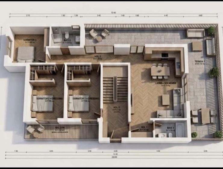 Apartament cu 4 camere în Central