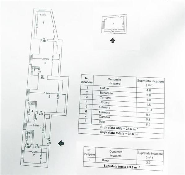 Apartament cu 2 camere semidecomandat în Polonă