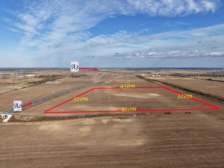 Teren agricol extravilan de 142629 mp, în Balotești