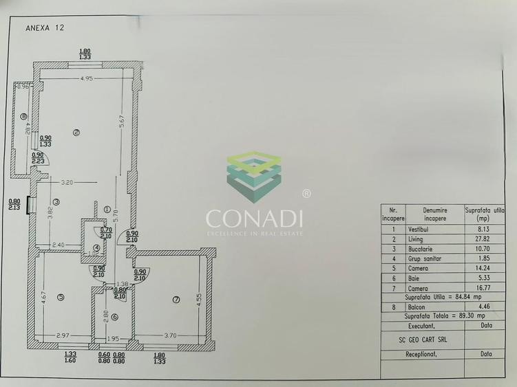 Apartament cu 3 camere decomandat, mobilat în Băneasa