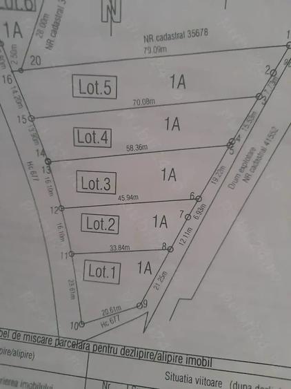 Teren de 1084 mp, în Exterior Vest