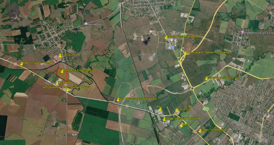 Teren Construcții intravilan de 235.18499755859 mp, în Dudeștii Noi