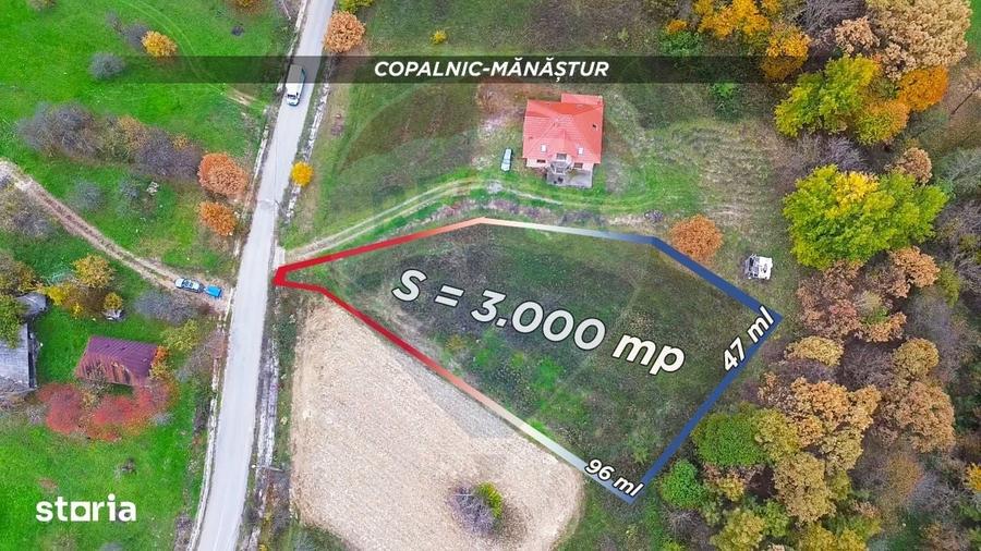 Teren de 3000 mp, în Copalnic