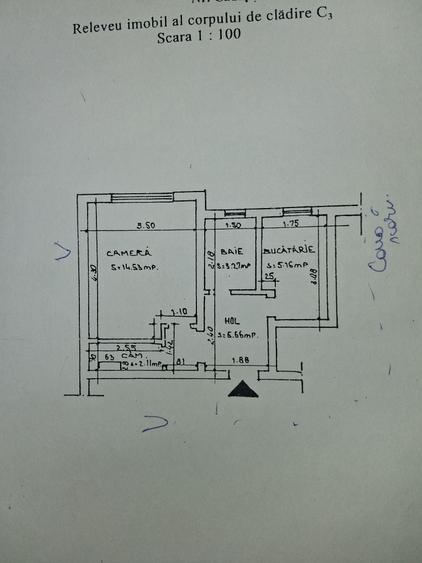 Garsonieră decomandată în Tomești