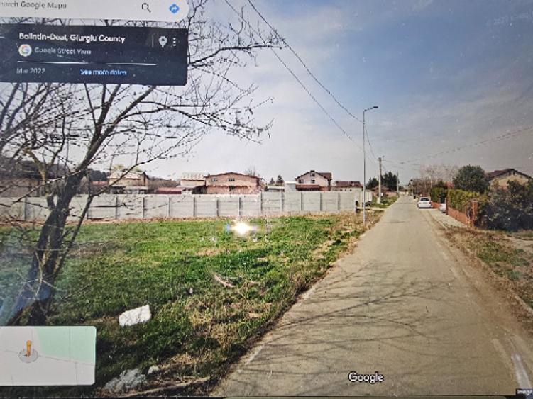 Teren Construcții intravilan de 1383 mp, în Bolintin-Deal