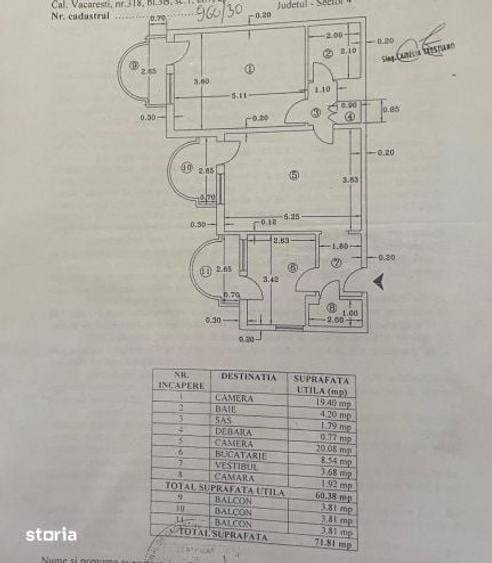 Apartament cu 2 camere semidecomandat în Văcăresti