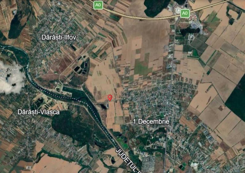 Teren de 1325 mp, în 1 Decembrie