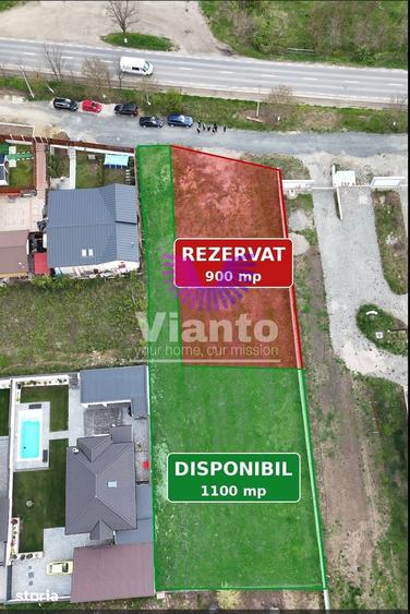 Teren de 1100 mp, în Roșia