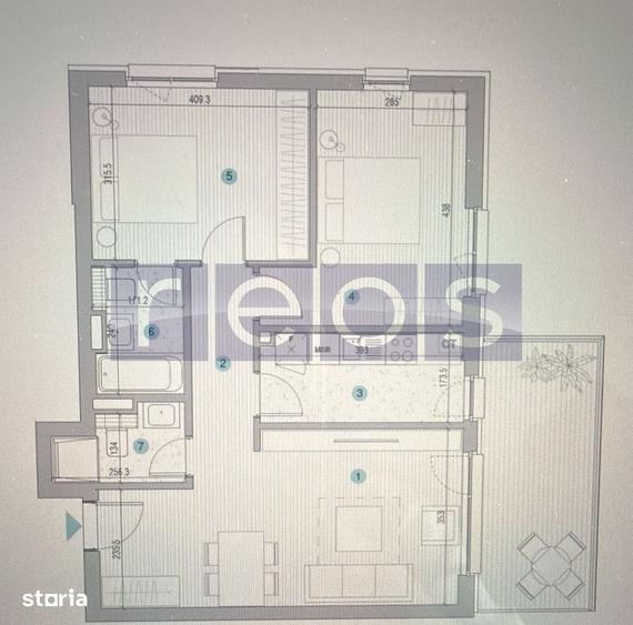 VANZARE APARTAMENT 3 CAMERE | STRAULESTI | 81MP | TERASA | COMPLEX NOU - 5