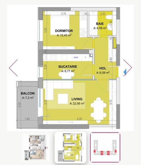 Apartament cu 2 camere decomandat în Timișoara