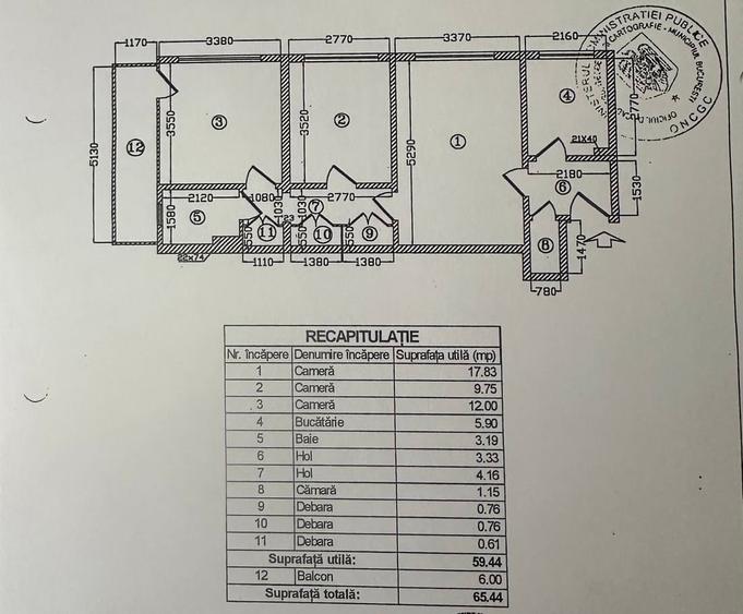 Apartament cu 3 camere semidecomandat în Titan
