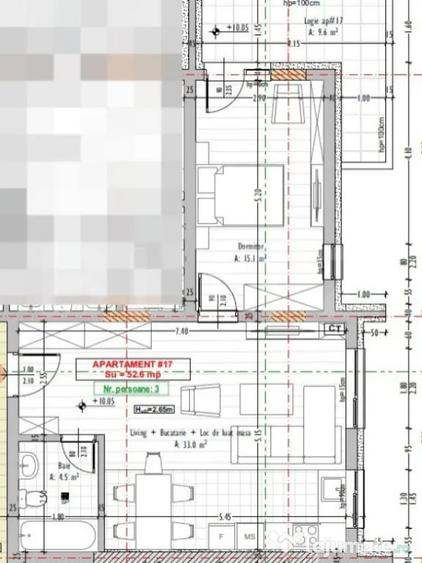 Apartament 2 camere, semifinisat, bacon, Stejarului, Florest - Floresti (Cluj) - 1