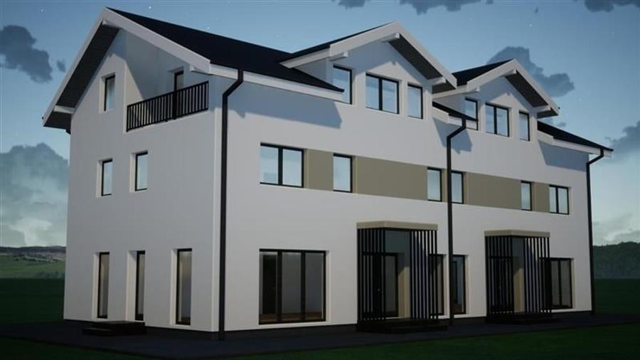 Duplex cu 4 camere cu Teren 210 Mp în Tărlungeni