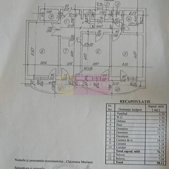 Apartament cu 3 camere decomandat, mobilat în Splaiul Unirii