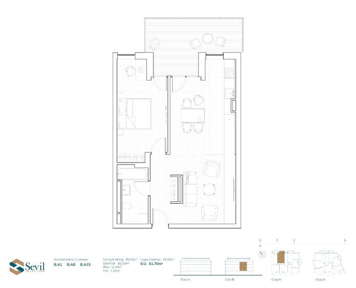Apartament cu 2 camere semidecomandat în Mehala