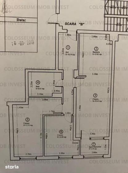 Apartament cu 3 camere decomandat în Tractorul