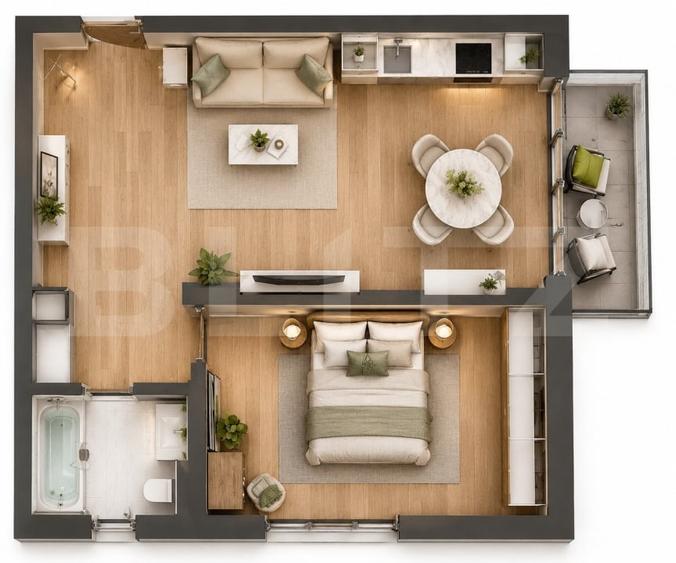 OPORTUNITATE | COMISION 0 | 2 Camere | Zona Vivo | Apartament cu CF - 4