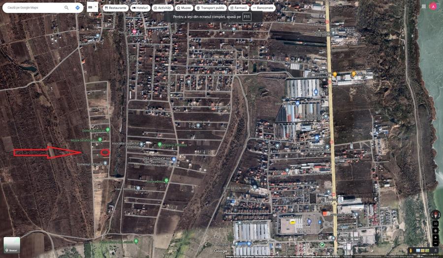 Teren Construcții extravilan de 2700 mp, în Nord