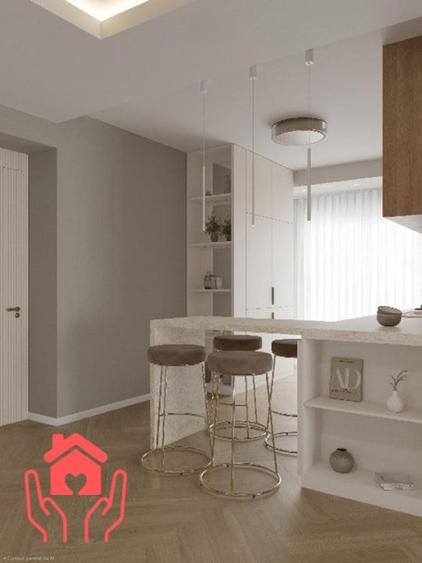 Apartament cu 3 camere decomandat, mobilat în Herăstrău