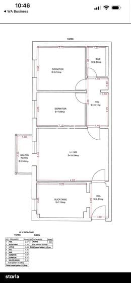 Apartament cu 3 camere, mobilat în Sub Arini