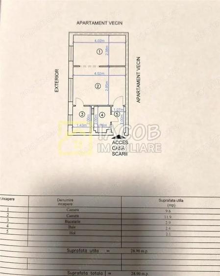 Apartament cu 2 camere nedecomandat în Orizont