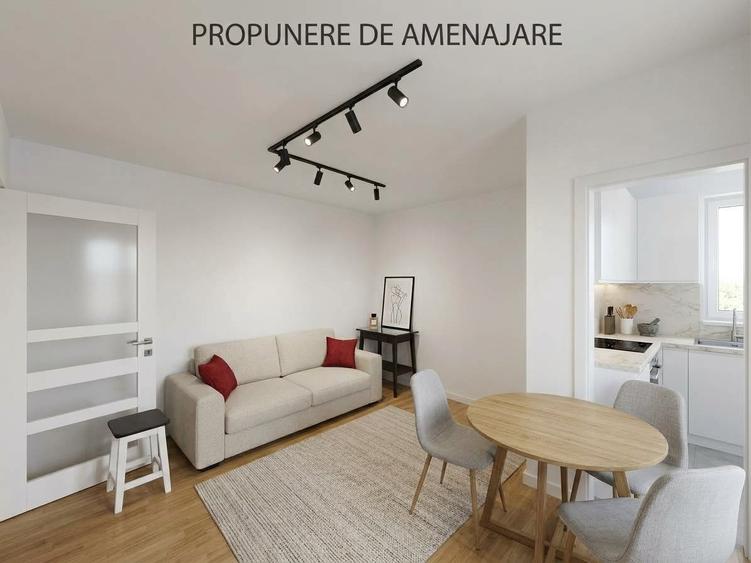 Apartament cu 2 camere semidecomandat, mobilat în Berceni