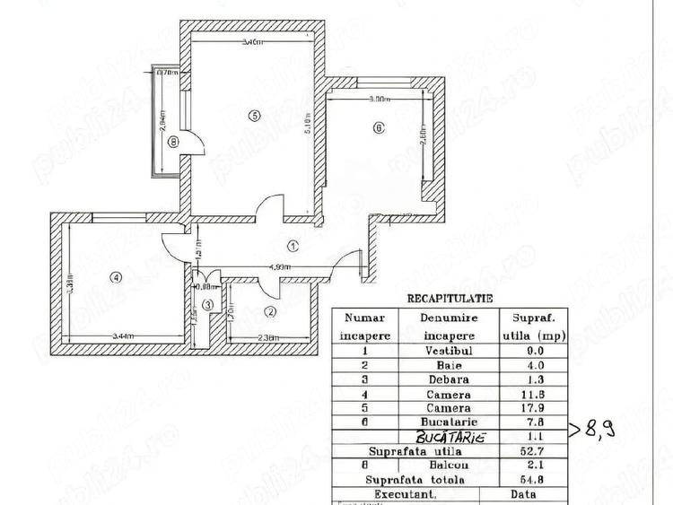 Apartament cu 6 camere decomandat în Drumul Taberei