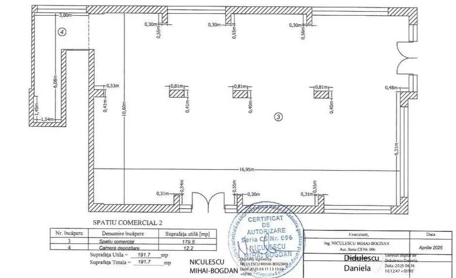 Spațiu comercial, de 372 mp, în Central
