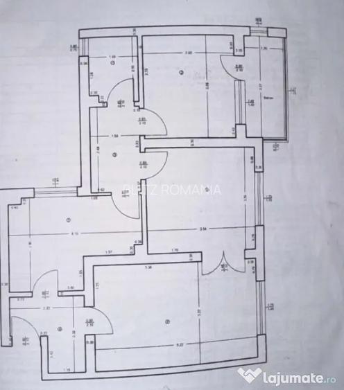 Apartament 3 camere, 60 mp, zona Piata Garii - Craiova (Dolj)