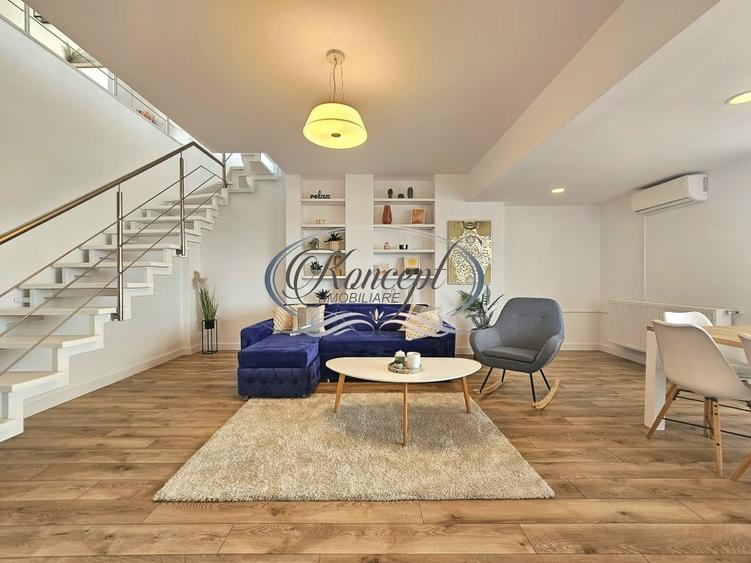 Apartament cu 5 camere semidecomandat, mobilat în Bună Ziua