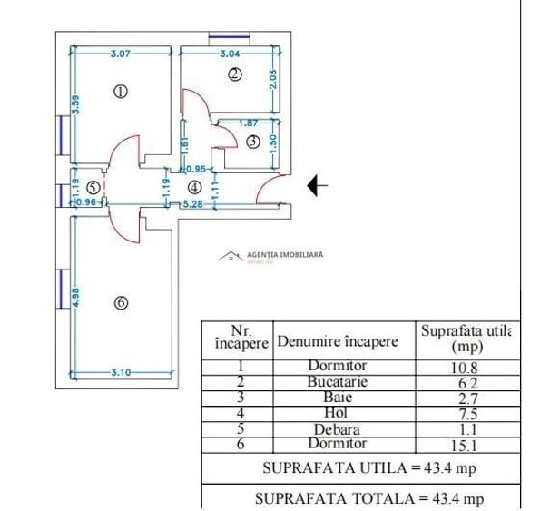 2 camere | Etaj 1 | Renovare completa | Incalazire in pardoseala - 12