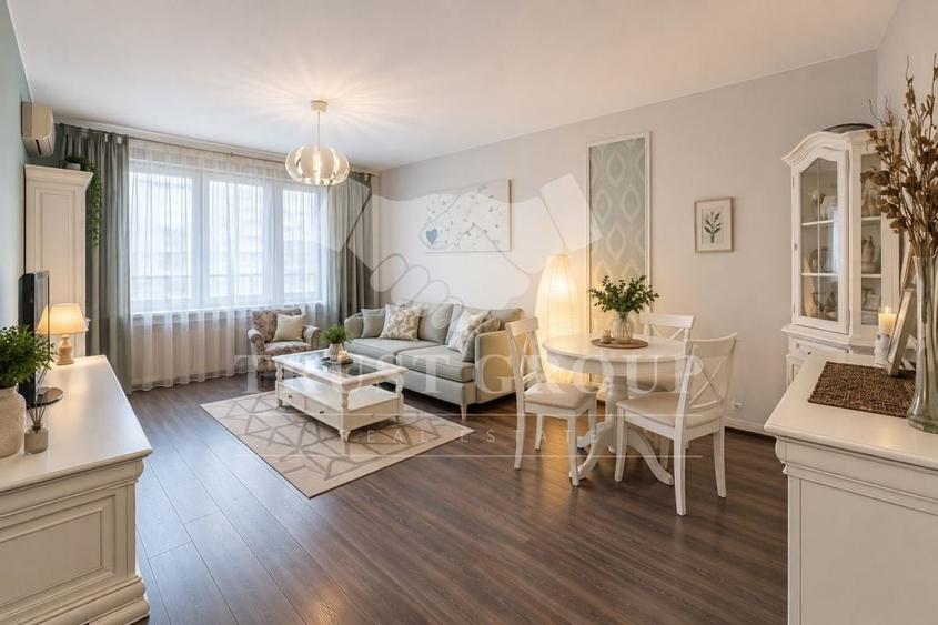 Apartament cu 2 camere semidecomandat, mobilat în Sala Palatului