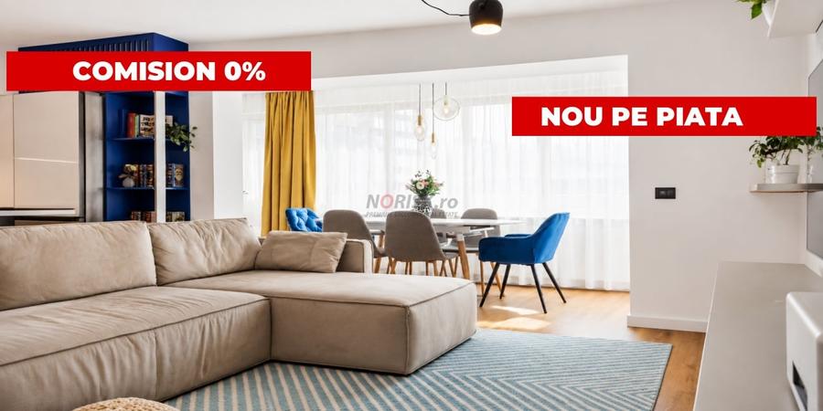 Apartament cu 4 camere decomandat, mobilat în Herăstrău