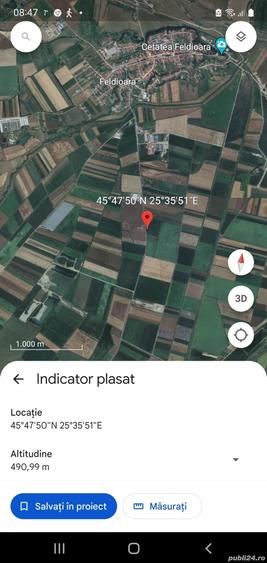 Teren de 5000 mp, în Feldioara