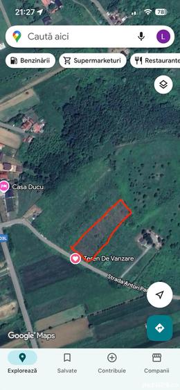 Teren de 5000 mp, în Central