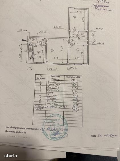 Apartament 3 camere, 58 mp Giule?ti - Gata de mutat - 14