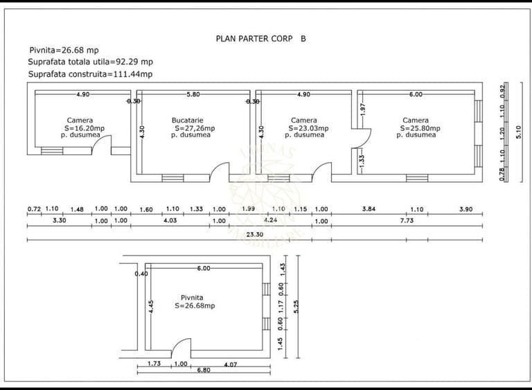 Casă cu 1 camere decomandat cu Teren 1500 Mp în Sighișoara