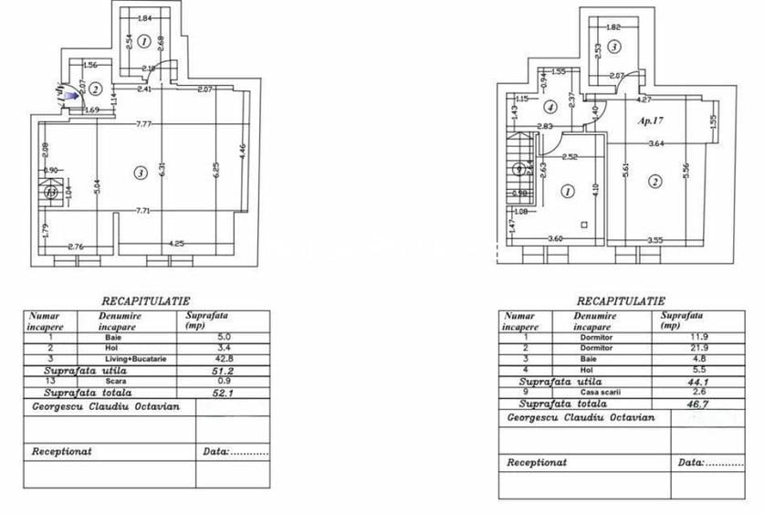 Apartament cu 3 camere în Ștefan cel Mare