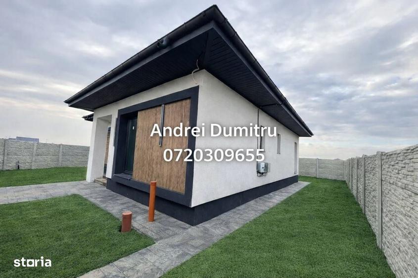 Casa noua 4 camere, panouri fotovoltaice si gaz, teren 370 mp, Berceni - 1