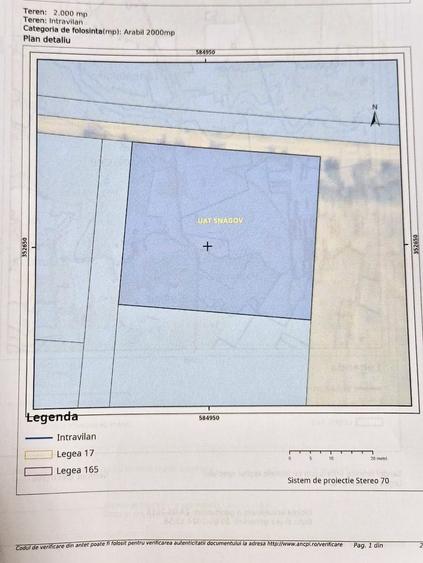 Teren Construcții intravilan de 2000 mp, în Tâncăbești