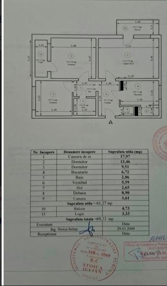 Apartament cu 3 camere decomandat în Drumul Taberei