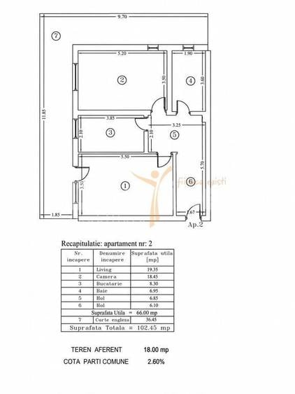 Apartament 2 camere decomandat Gorjului | 137.000 EUR - 15