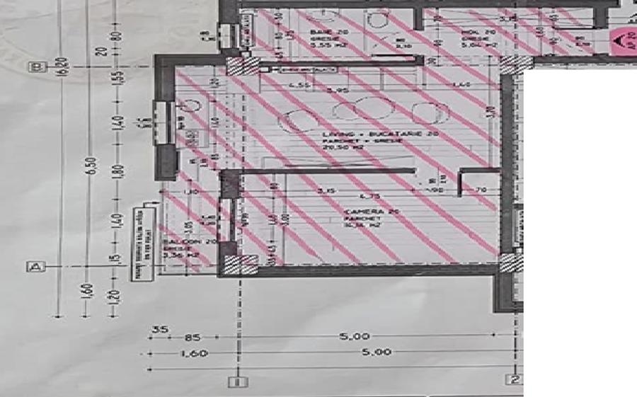 Apartament cu 2 camere semidecomandat în Vișani