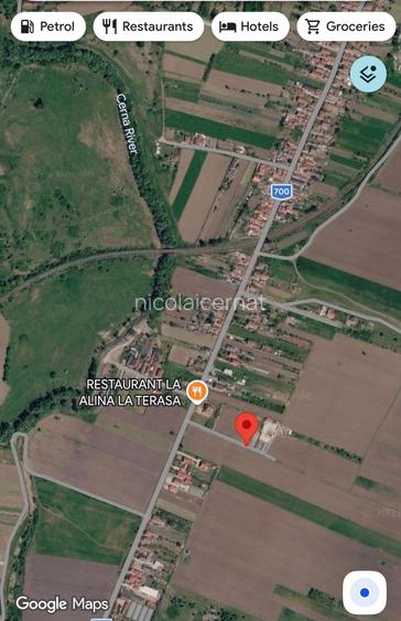 Teren intravilan 1.320 mp Santandrei (Simeria) toate utilitatile la margine, 7 min de Deva