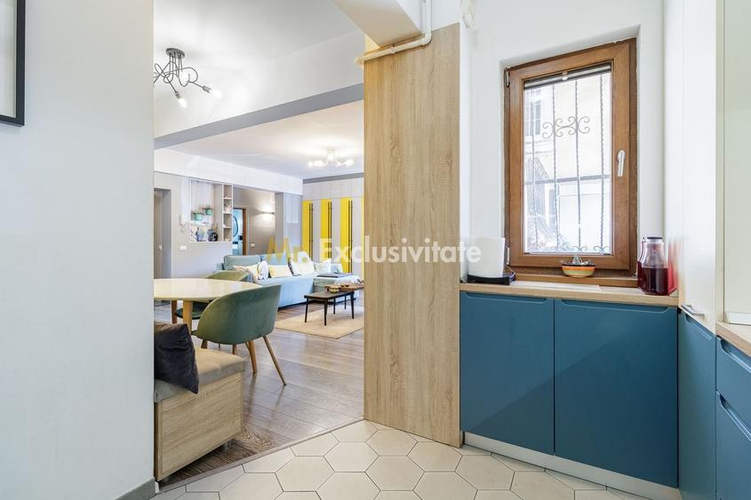 Apartament cu 4 camere semidecomandat, mobilat în Tineretului
